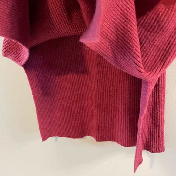 Lulus Jourdaine Berry Red Bell Sleeve Sweater Dress || SZ XS - Picture 11 of 13